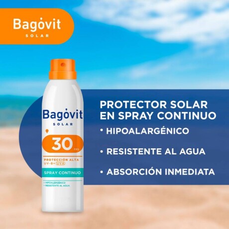 Protector Solar Bágovit Spray Continuo FPS30 170ml Protector Solar Bágovit Spray Continuo FPS30 170ml
