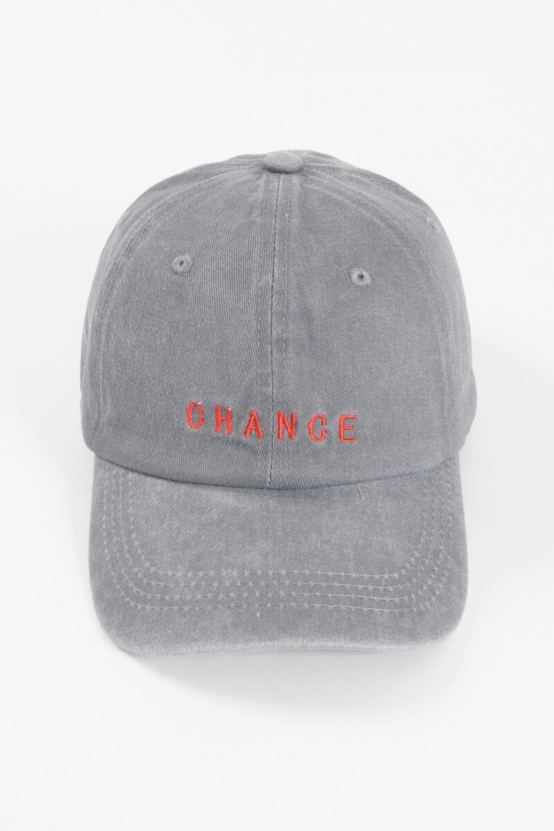 Cap chance bordado gris