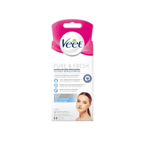 Veet piel sensible bandas depilatorias faciales x16 Veet piel sensible bandas depilatorias faciales x16