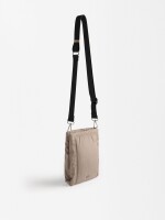 Bolso Bandolera De Nylon taupe