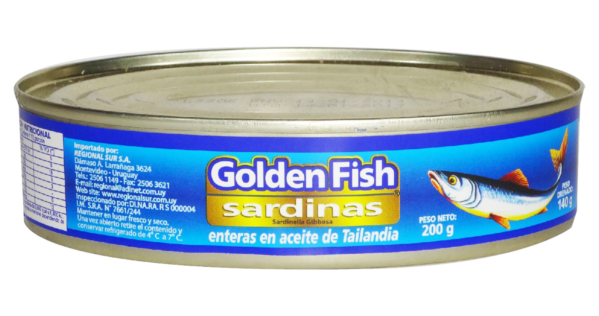 SARDINAS GOLDEN FISH EN ACEITE 425GR 