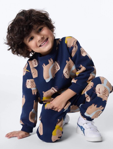 PANTALÓN INFANTIL ESTAMPADO MULTICOLOR
