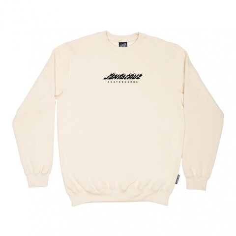 Buzo Santa Cruz Flame Strip White
