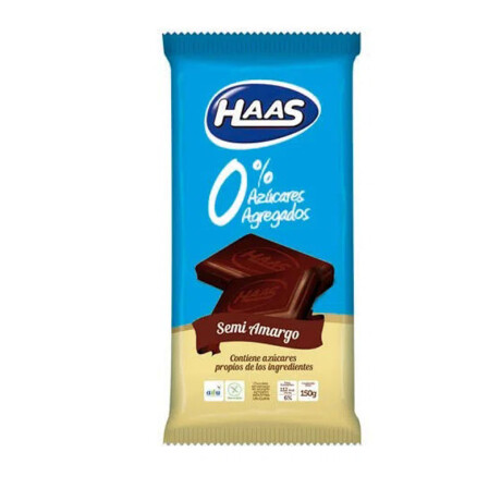 Chocolate HASS 0% Azúcar Tableta150Grs Semi amargo