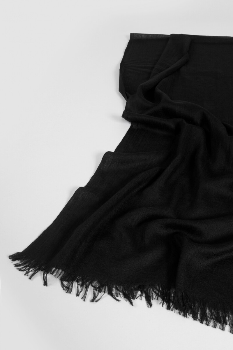 Pashmina lisa negro