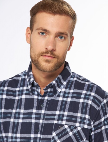 CAMISA LEÑADORA CUADROS Azul