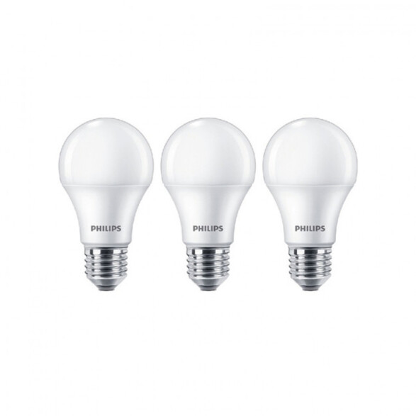 Kit x 3 LED bulbo opal E27 12W 900Lm luz cálida L27307B