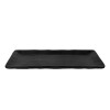 Plato melamina negro rectangular 26.5x11.5x1.8 Plato melamina negro rectangular 26.5x11.5x1.8