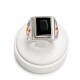 Anillo sello caballero piedra rectangular zafiro Anillo sello caballero piedra rectangular zafiro