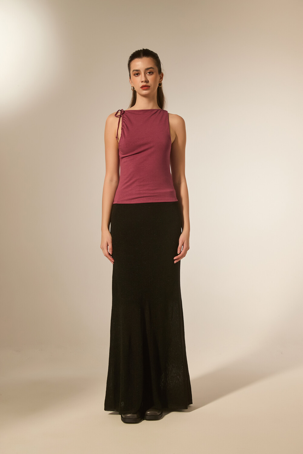 Tops Ysaurel Rosa Oscuro