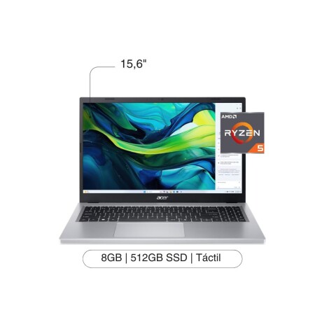 Notebook ACER Aspire Go 15,6' FHD Touch 512GB / 8GB RAM Ryzen 5-7520U W11 Notebook ACER Aspire Go 15,6' FHD Touch 512GB / 8GB RAM Ryzen 5-7520U W11