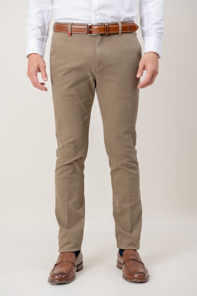 Pantalón Cotton Twill - Tostado 