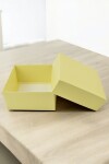 Caja eco 04 - 12x12x6 cm. AMARILLO PASTEL