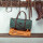 Bolso Sport XL Chocolate / Verde Inglés