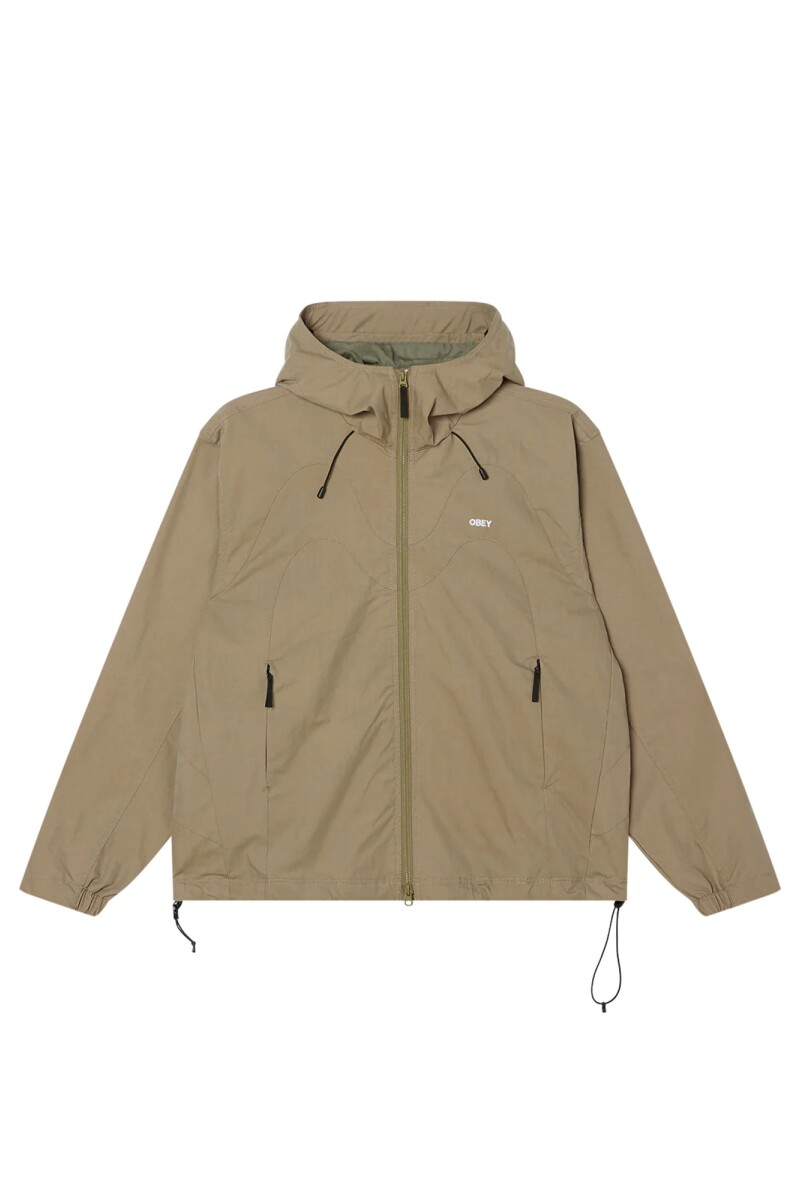 OBEY SOTA SHELL JACKET Marron