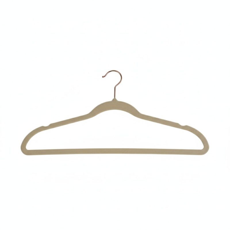 PERCHA GAMUZA BLANCA 42CM Unica