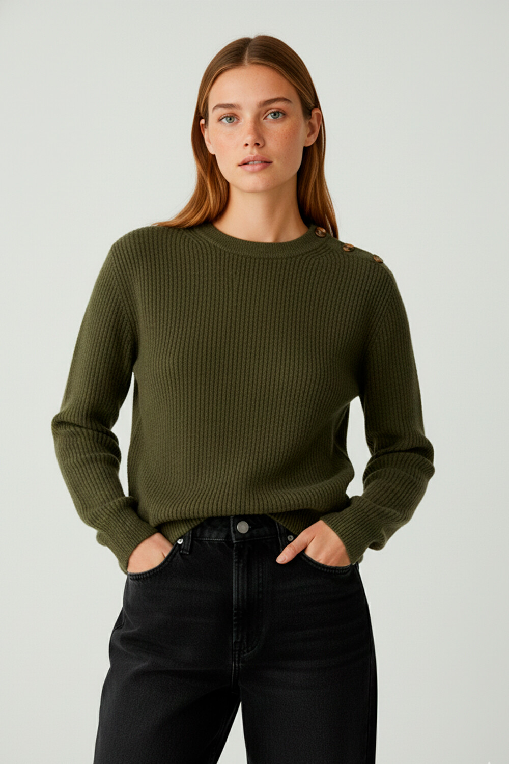 Sweater Pelai Verde Oliva Oscuro