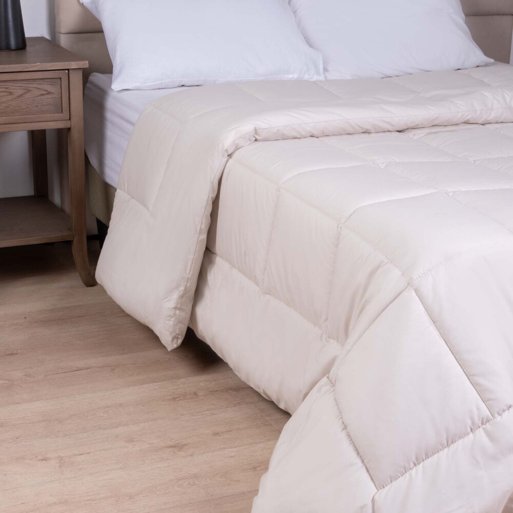 ACOLCHADO KING ALGODON NATURAL-BEIGE PLUMI BEIGE
