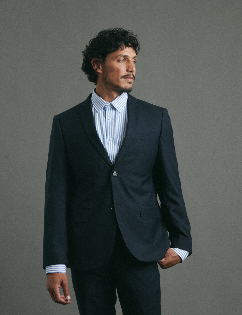 110262 SACO HARRINGTON LABEL Azul Oscuro