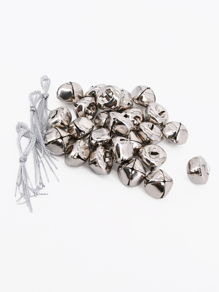 CASCABELES 24PCS PLATEADO