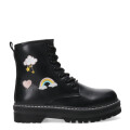 Botas de Niña MINI Miss Carol LEAVEN acordonada Negro