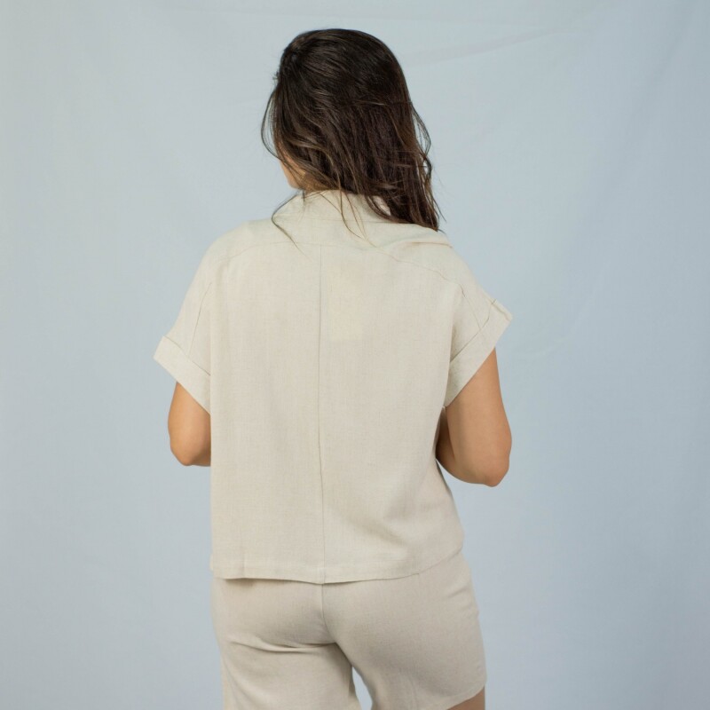 Camisa Lino Slowly Off White