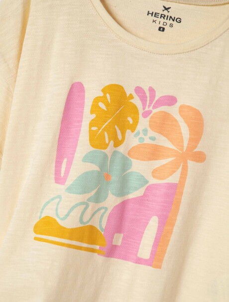 BLUSA INFANTIL ESTAMPADA AMARILLO