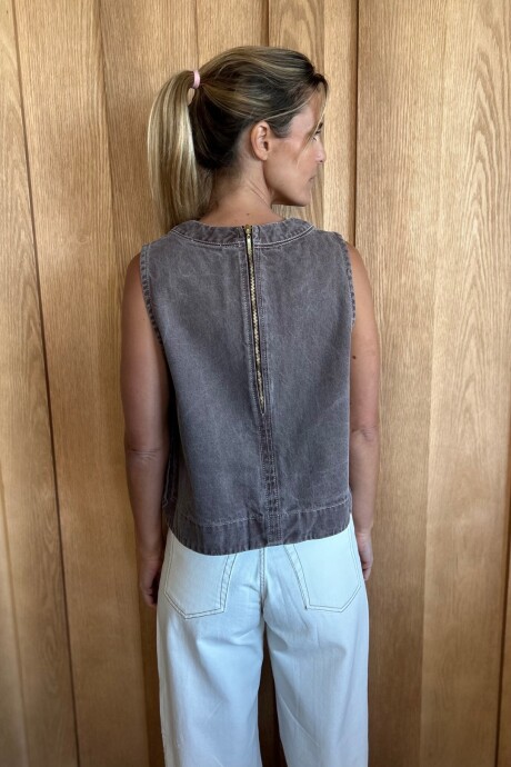 Chaleco Cadaqués Denim Tostado