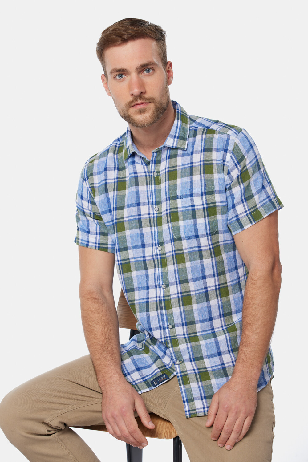 CAMISA DE LINO Verde