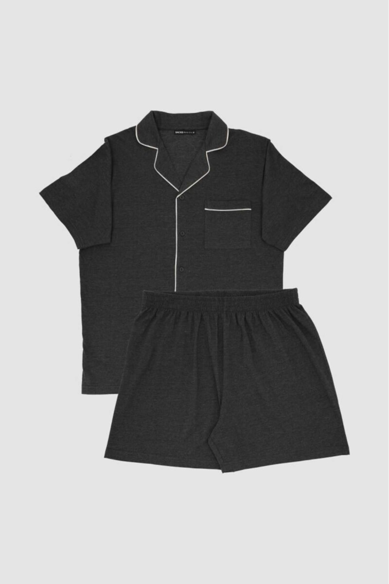 Pijama poland - Gris melange 