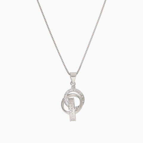 Cadena con dije en plata 925 y circonias Cadena Con Dije En Plata 925 Y Circonias
