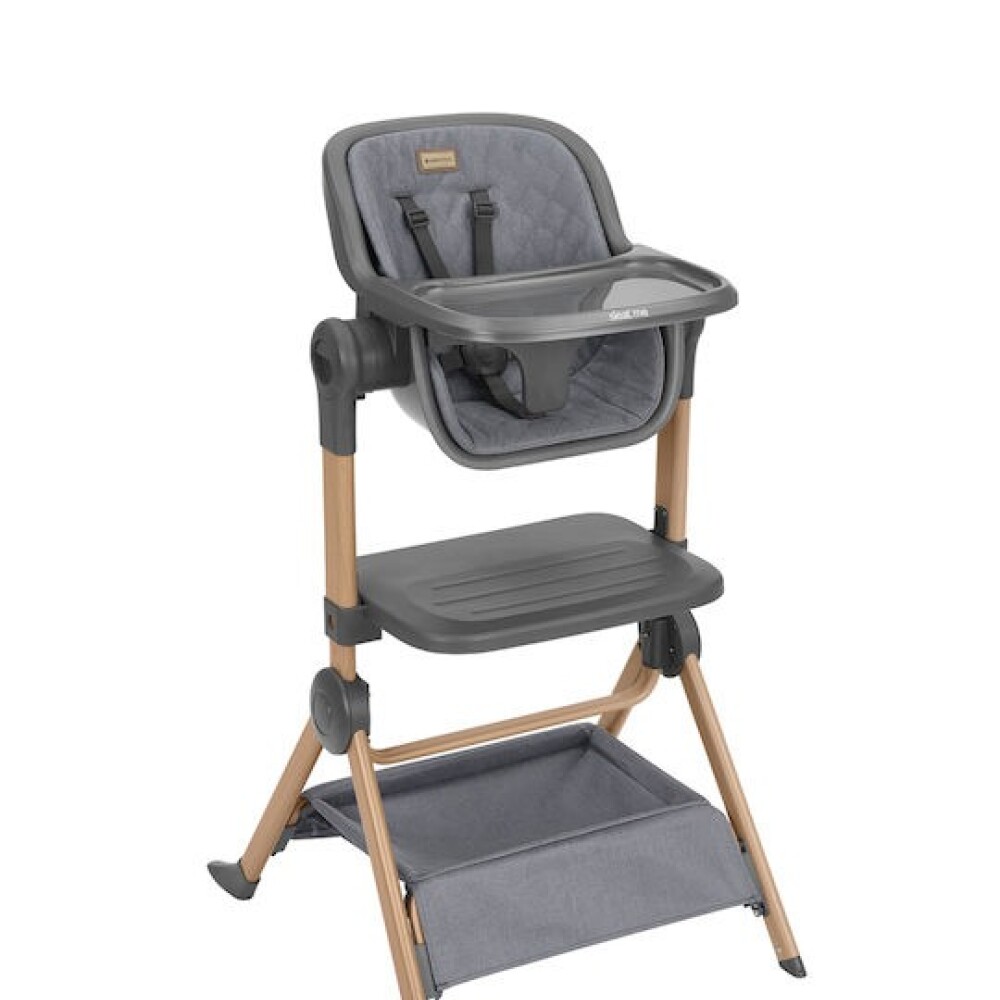 Colecho y silla de comer 2 en 1 SLEAT KIKKABOO gris