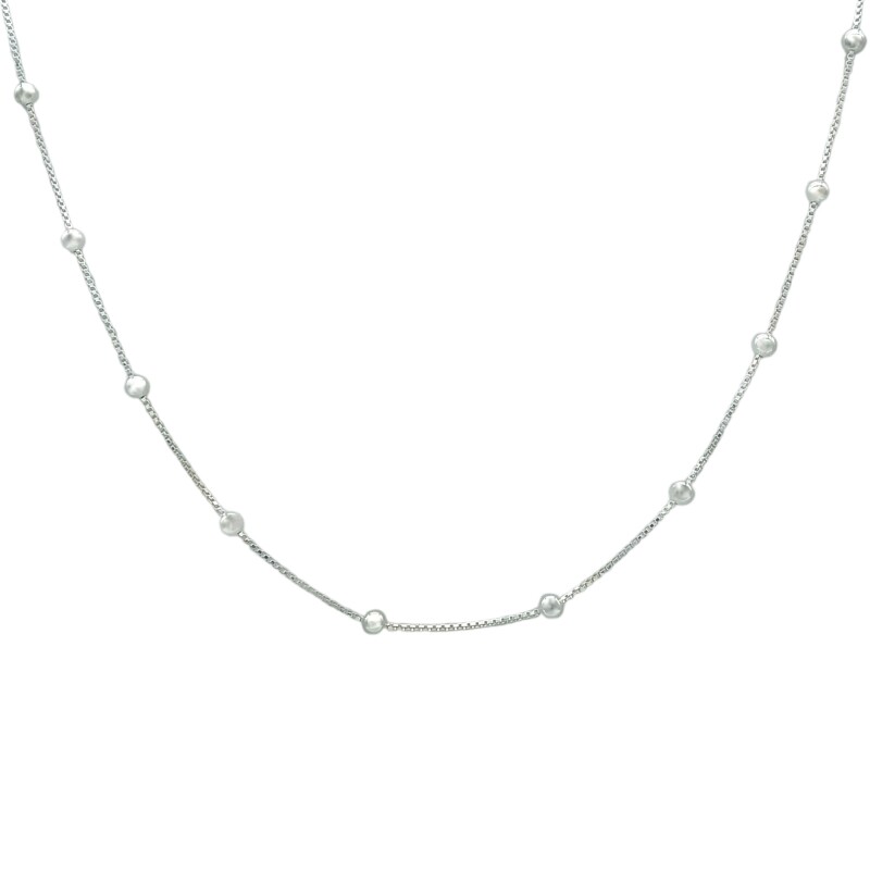 Cadena Bolitas-Plata 925-Sin Piedra-CD3039 sinpiedra