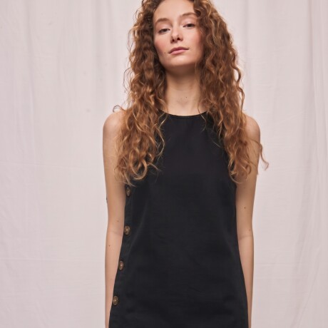 VESTIDO PERLA Negro