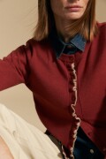 CARDIGAN ROSELA Rojo Tabasco