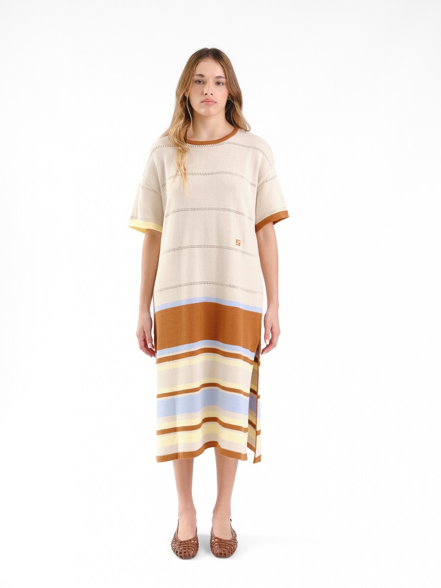 Vestido Autóctono - Crudo 