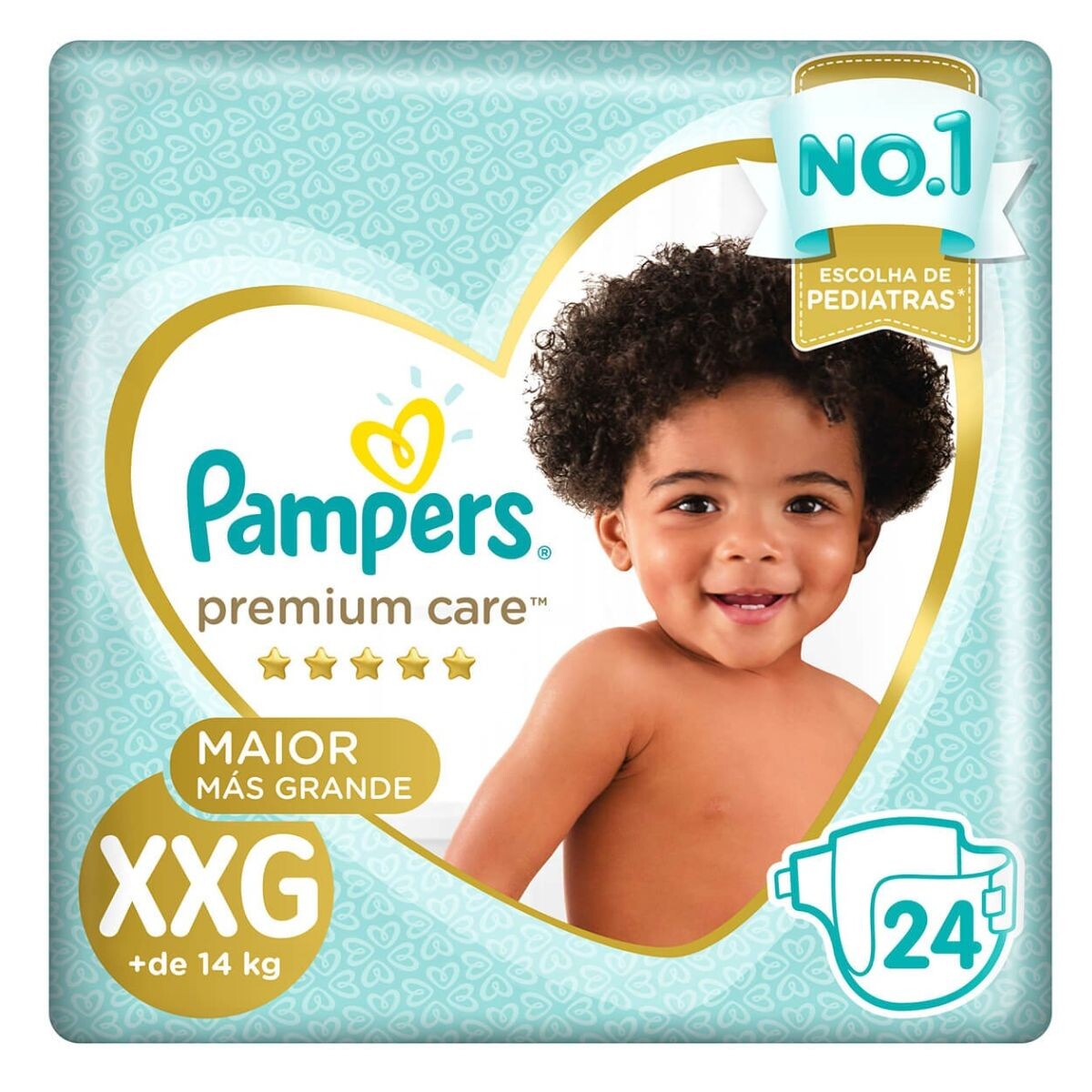 Pañales Pampers Premium Care XXG X24 