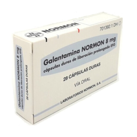 Galantamina Normon 8mg 28 Cápsulas Galantamina Normon 8mg 28 Cápsulas