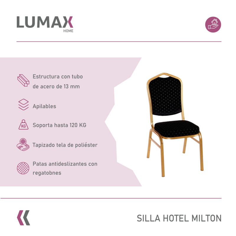 Silla Hotel Milton Negro