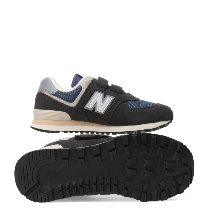 Championes de Niños New Balance Running Inspired Gris - Azul