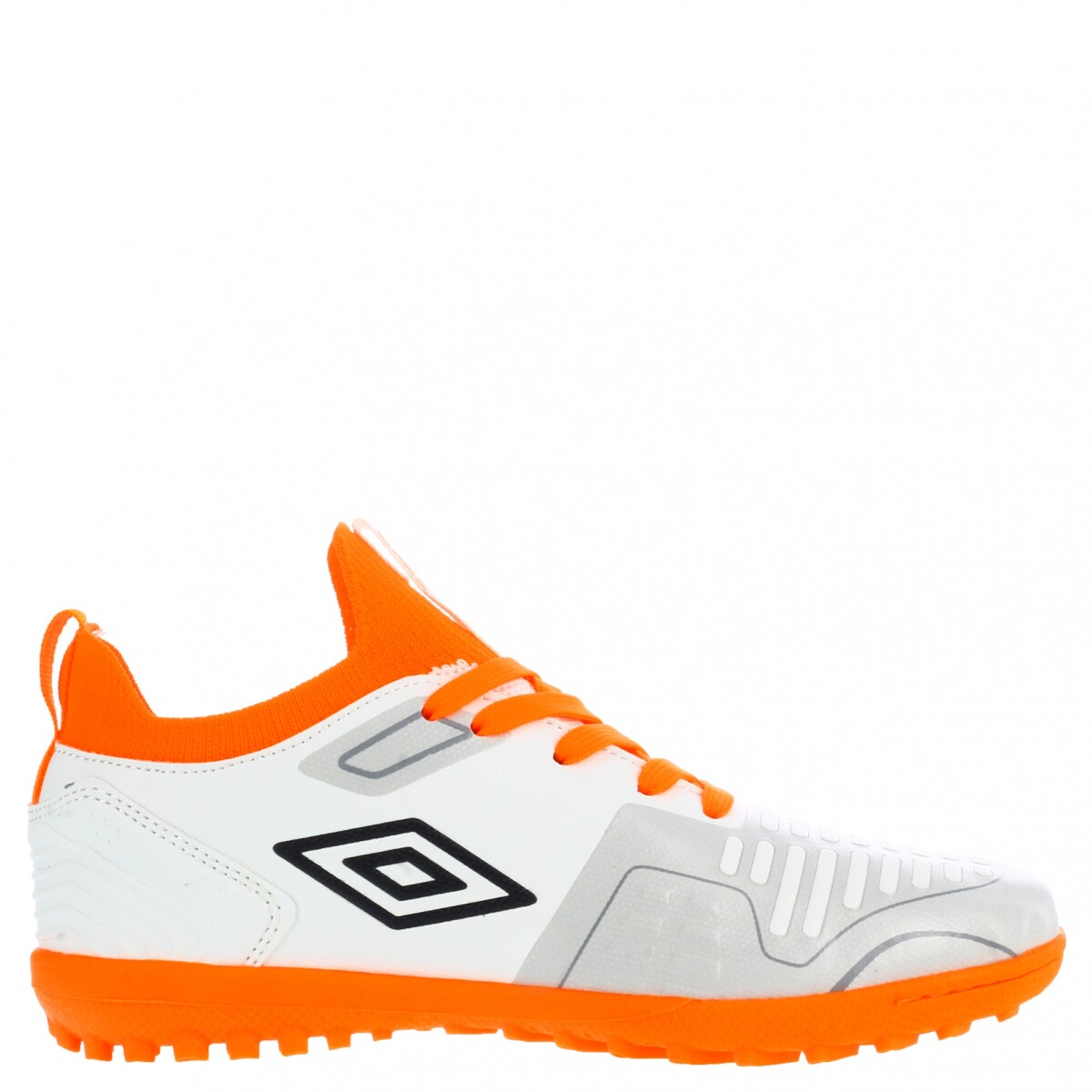 Championes de Hombre Umbro Futbol 5 Flash TF Umbro - Blanco - Anaranjado - Negro 