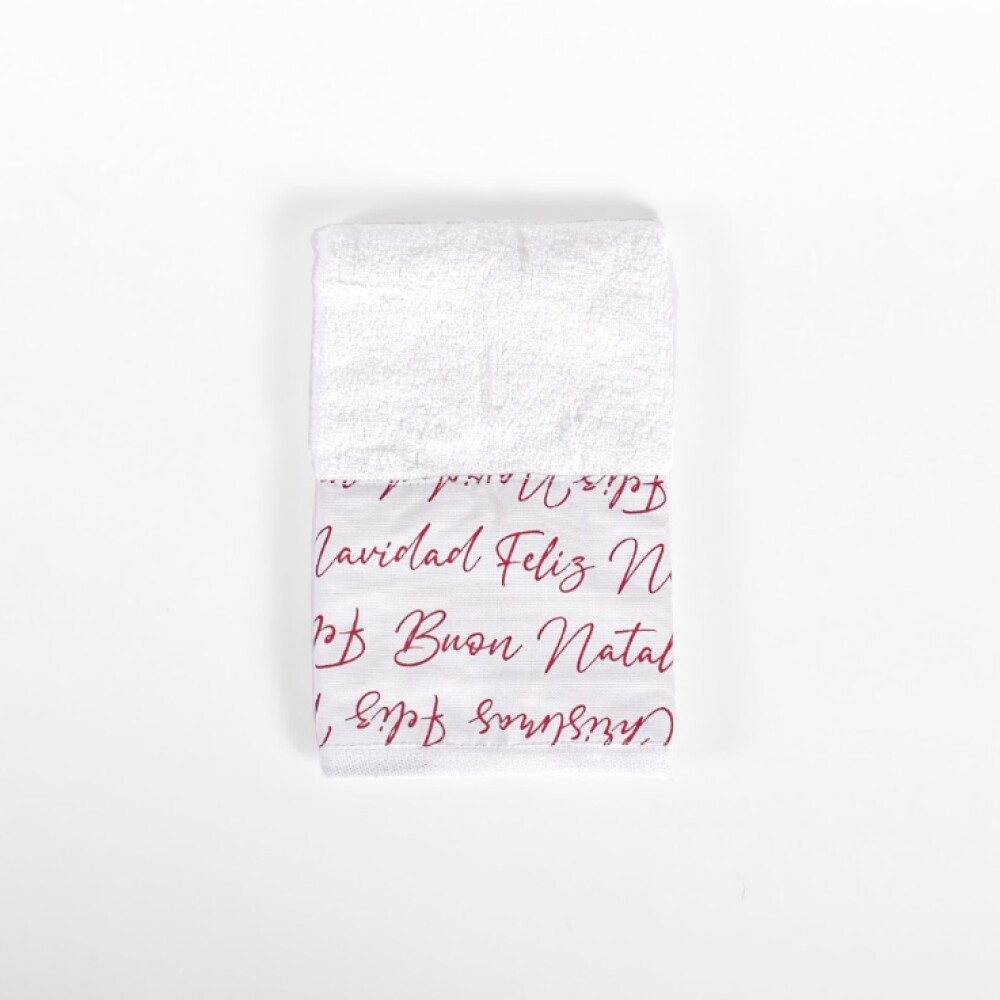 Toalla Social 30x50 Navidad 2026 Letras