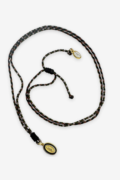 Collar de cuerda Negro