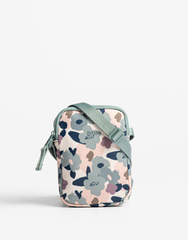 Complemento Marroquinería Nylon Pouch Con Cierre - Estampado Flores