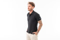 REMERA PIQUE CUELLO POLO 1801 Negro