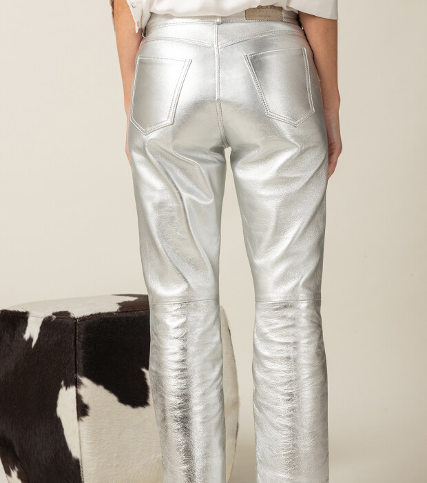 Leather Pant Plata