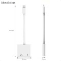 Adaptador de Audio Lightning a Jack 3.5 mÃ¡s carga Lightning adicional Compatible para iPhone Adaptador de Audio Lightning a Jack 3.5 mÃ¡s carga Lightning adicional Compatible para iPhone