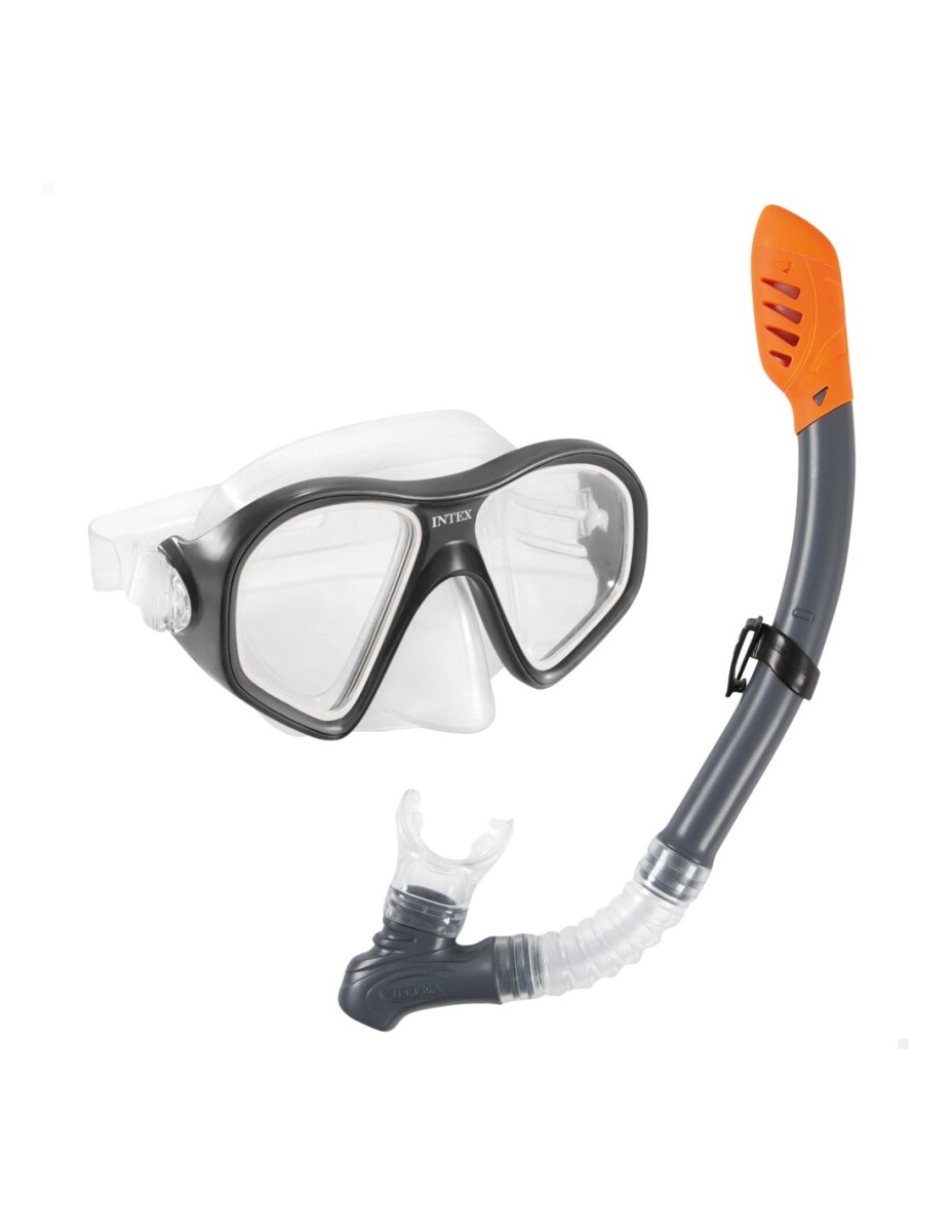 INTEX KIT SNORKEL + MÁSCARA LATEX FREE REEF RIDER EDAD +14 