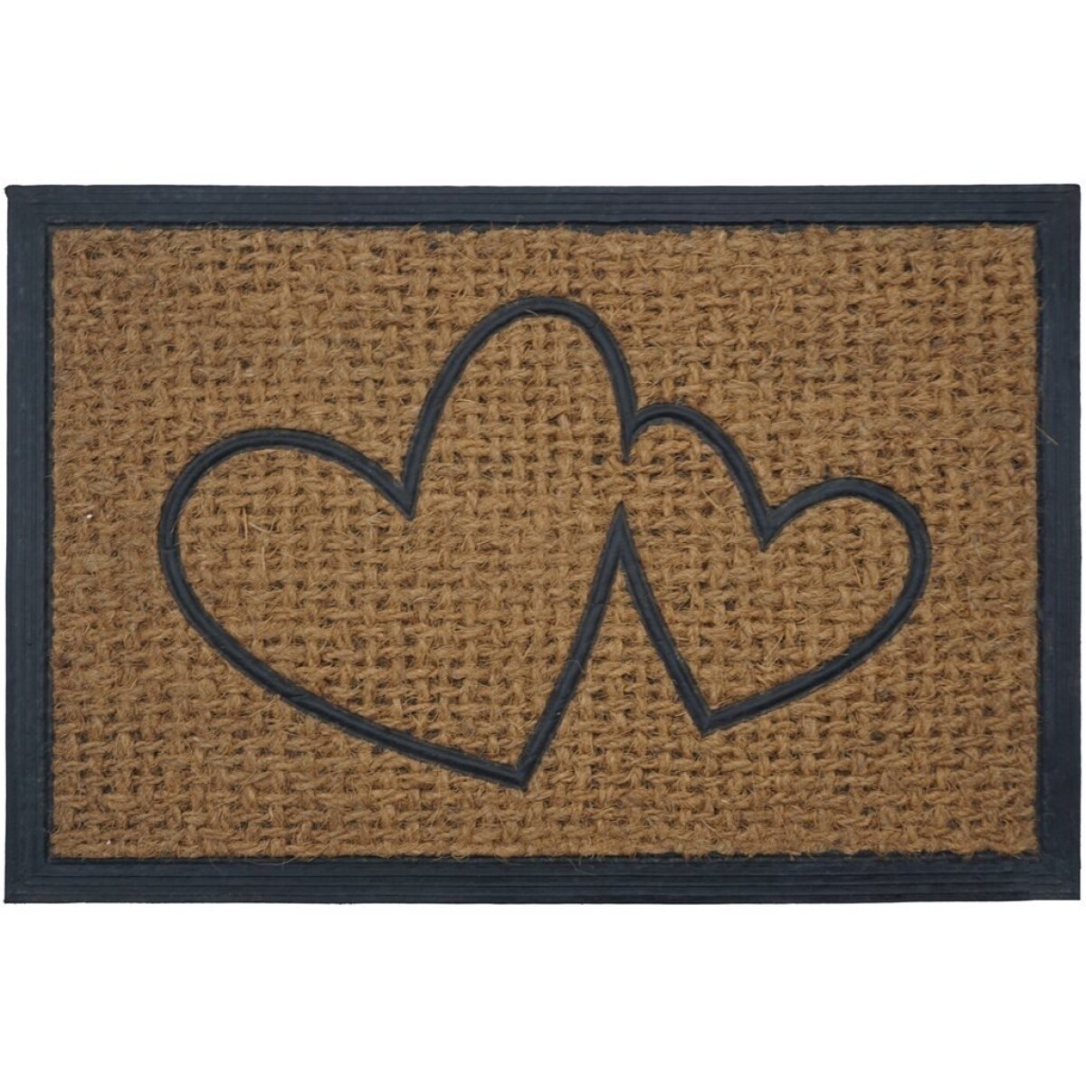 FELPUDO COCO/GOMA 40X60CM H.1CM CORAZONES 