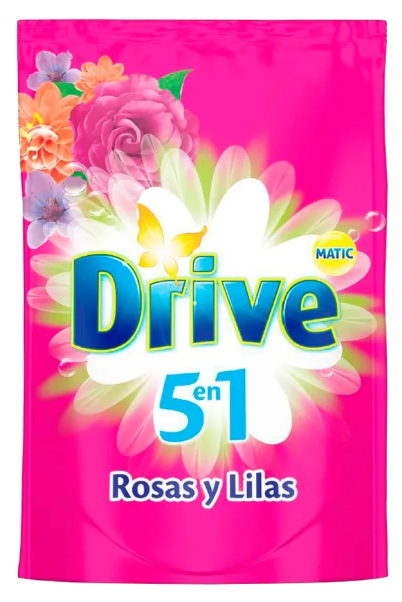 DETERGENTE LIQUIDO DRIVE P/ROPA ROSAS Y LILAS DOY PACK 3 LT 